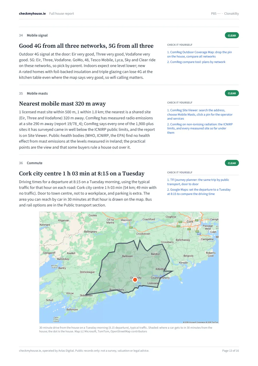 Page 13: the checks and the map